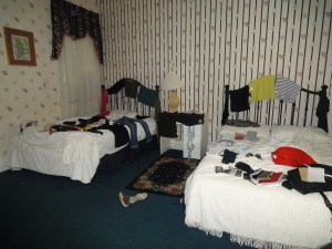 La chambre convertie en séchoir